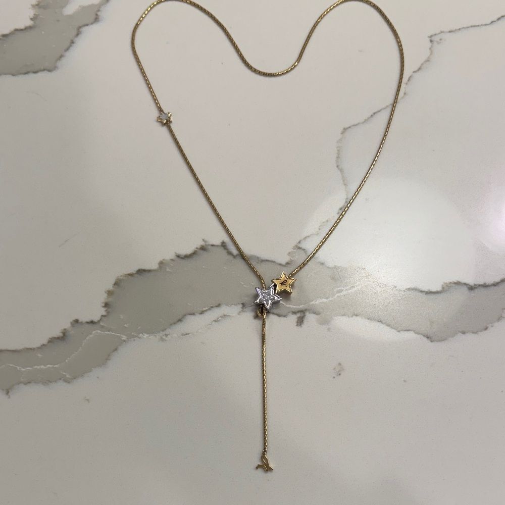 Agnes B. Gold and Silver Star Necklace